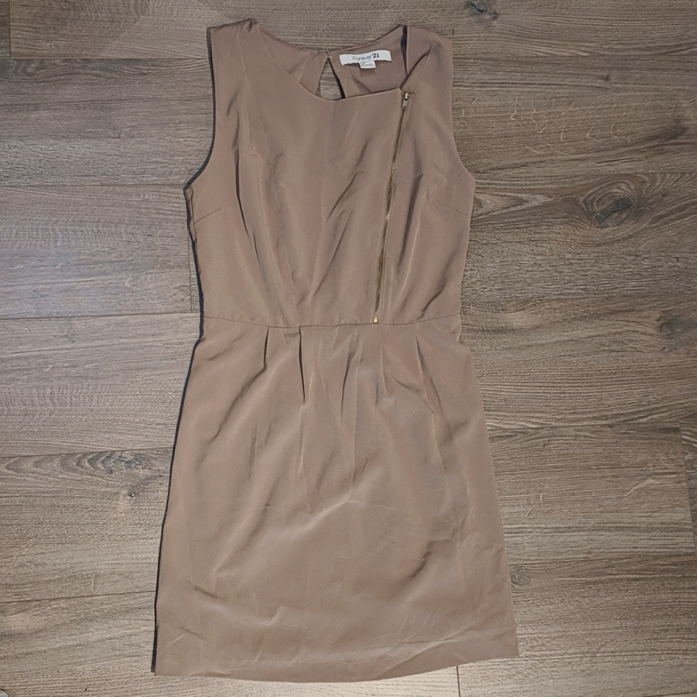 Taupe brown nude sleeveless dress S / sz 0/2